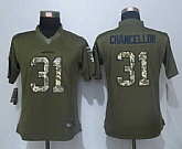 Women Limited Nike Seattle Seahawks #31 Chancellor Green Salute To Service Jersey,baseball caps,new era cap wholesale,wholesale hats